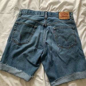 LEVIS high waisted Bermuda denim shorts